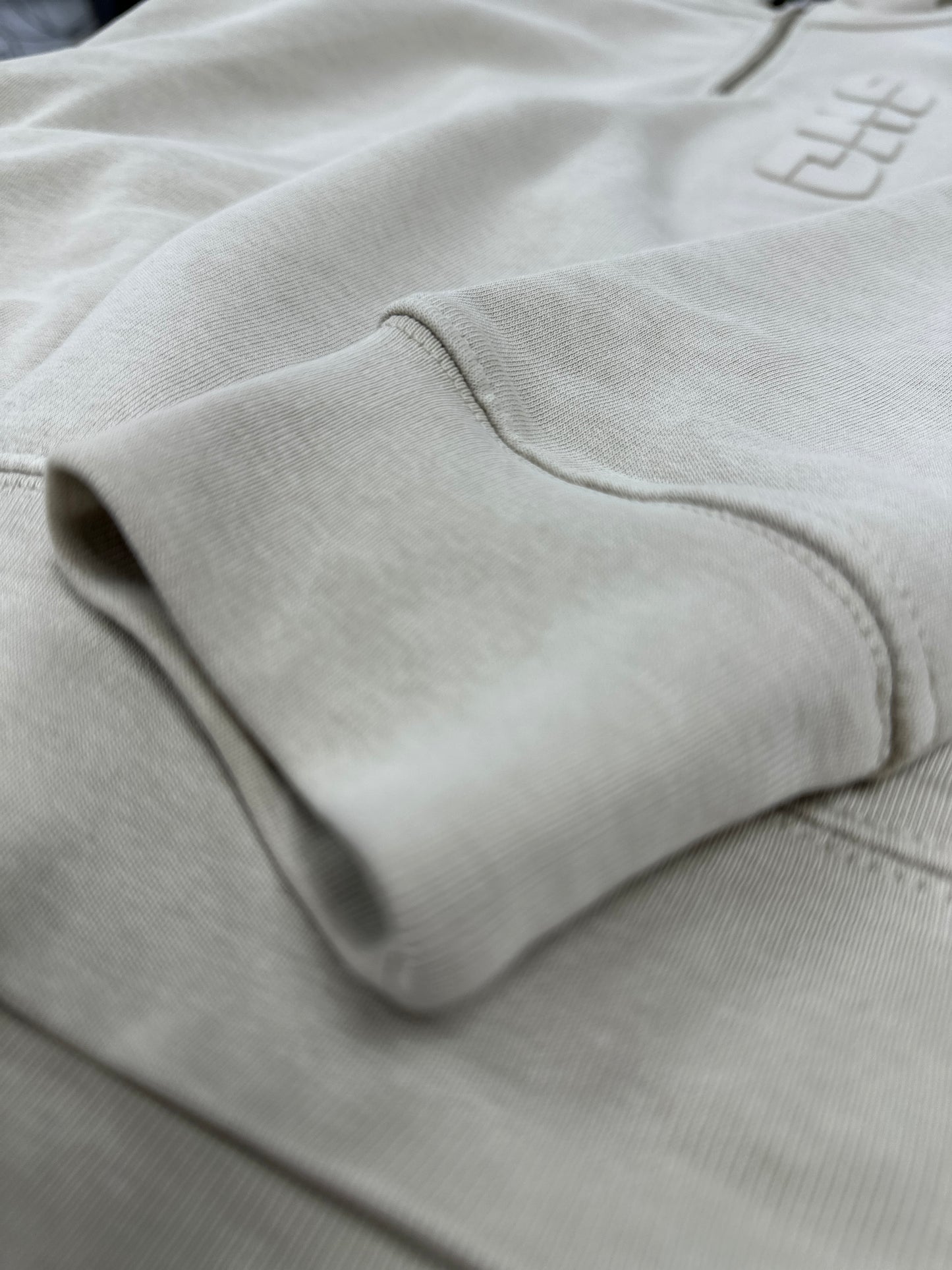 Sweatshirt with zip | ONE - Logo Embossing