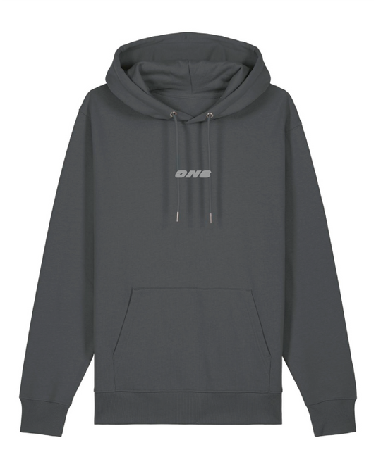 1SHIRTZ Hoodie ONE Logo small reflex reflective print oneshirtz.com