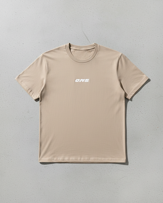 T-Shirt | ONE - Logo klein weiss