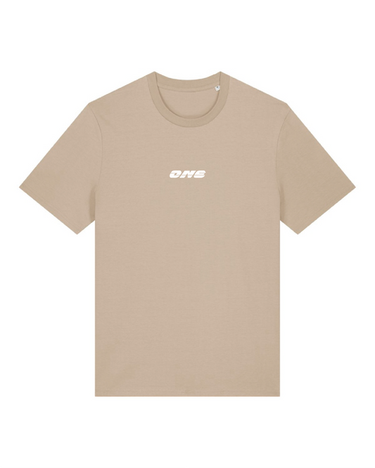 T-Shirt | ONE - Logo klein weiss