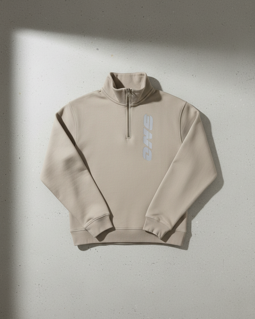 Sweatshirt with zip | ONE - Logo reflex