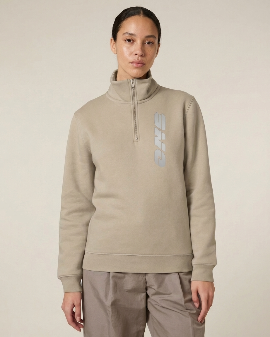 Sweatshirt with zip | ONE - Logo reflex