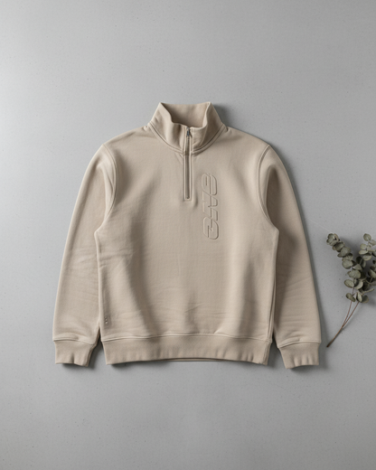 Sweatshirt with zip | ONE - Logo Embossing